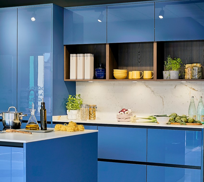 cocina azul